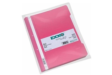 Exxo Telli Dosya Plastik A4 Pembe TT145