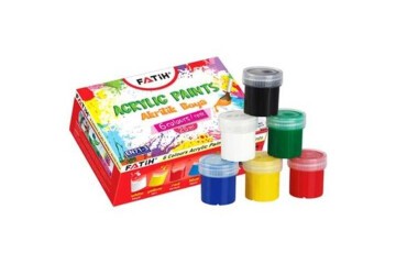 Fatih Akrilik Boya 25 ML 6 LI Takım Karışık