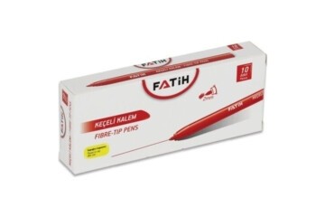 Fatih Keçeli Boya Kalemi Ofis Tipi Kırmızı 34040