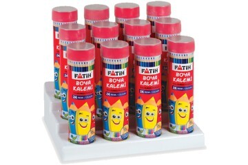 Fatih Kuru Boya Metal Tüp Kutu Tam Boy 24 Renk 33224