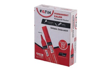 Fatih Markör Permanent Kesik Uç Kırmızı 3440