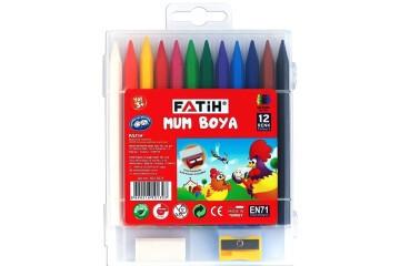 Fatih Mum Pastel Boya Polymer Crayons 12 Renk 50130/F