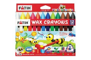 Fatih Mum Pastel Boya Wax Crayon Jumbo 12 Renk 50220