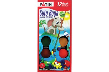 Fatih Sulu Boya Büyük Boy 12 Renk 33 ML K-12