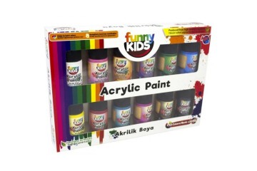 Funny Kids Akrilik Boya 12 Li Set 20 ML