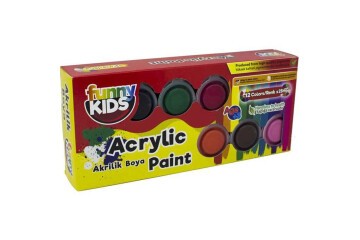 Funny Kids Akrilik Boya 12 Renk 25 ML 1550