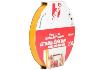 Her Bant Çift Taraflı Köpük Bant Askılı 12x5 Mt 2000