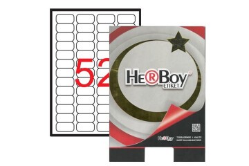 Herboy Laser Etiket 100 YP 46.4x21.2 Laser-Copy-Inkjet HB-1052