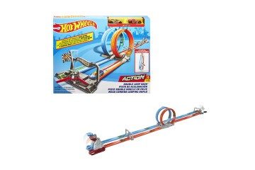 Hot Wheels Çift Çemberde Depar Pist Seti