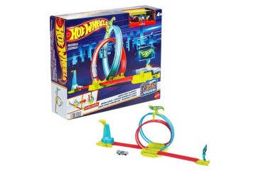 Hot Wheels Neon Yarışlar Çifte Çemberde Yarış Seti MTL-HPC05