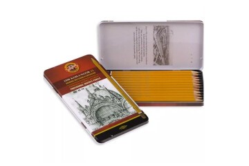 Koh-I Noor Set Of Gaphite Pencils 1502 Art