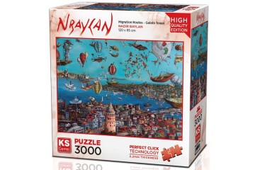 Ks Games Migration Routes-galata Tower 3000 Parça Y Puzzle
