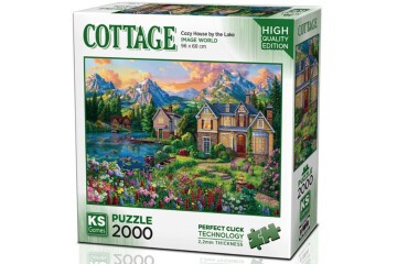 Ks Games Puzzle 2000 Parça Cozy House By The Lake
