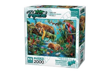 Ks Games Puzzle 2000 Parça Tigers Idyll 22512