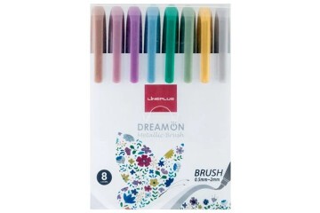 Lineplus Keçeli Kalem Fırça Uçlu Dreamon 8 Li