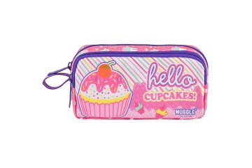 Muggle Kalem Çantası Cup Cake Pembe Mu-7112