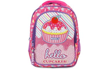 Muggle Okul Çantası Cup Cake Pembe Mu-7051