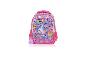 Muggle Okul Çantası Happy Unicorn Pembe Mu-6443