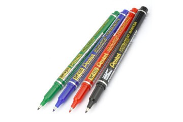 Pentel Marcador Permanent Markör-Ekstra İnce Uç Mavi Y NF450-C