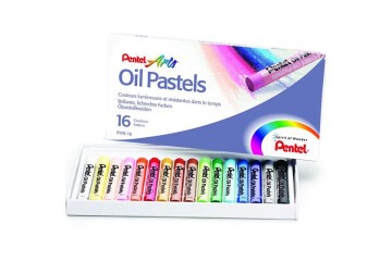 Pentel Yağlı Pastel 16 Renk PHN16