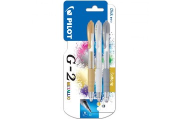 Pilot Roller Kalem Jel Mürekkepli 0.7 MM 3 Lü Metalik G2