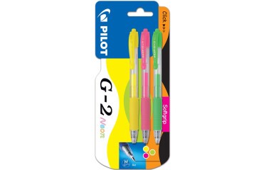 Pilot Roller Kalem Jel Mürekkepli 0.7 MM 3 Lü Neon S/P/Y G2