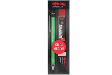 Rotring Okul Seti Visuclick Versatil/Min Silgi 0.7 MM Yeşil RO-VK07