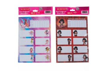 Rubenis Okul Etiket Kız Çocuk Model  3 Lü