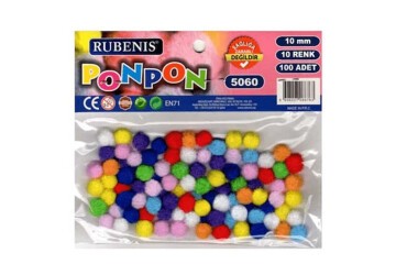 Rubenis Pon Pon 10 MM 10 Renk Karşk 5060