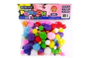 Rubenis Pon Pon 10 Renk Karışık 5063