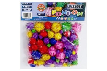 Rubenis Pon Pon 6 Renk Karışık Metalik 5073