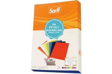 Sarff Cilt Kapağı Plastik Opak A4 450 MIC Şeffaf Siyah 15201111