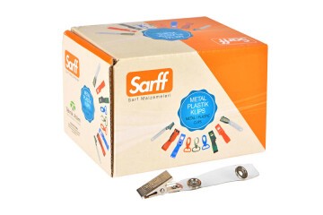 Sarff Kart Klipsi Metal Maşalı Şeffaf 15311001