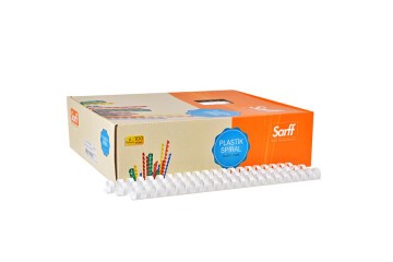 Sarff Spiral Plastik 10 MM Beyaz 15202017