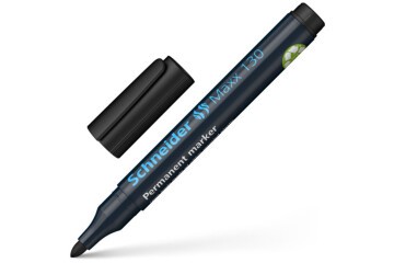 Schneider Markör Permanent 1-3 MM Siyah Yuvarlak Uçlu 130
