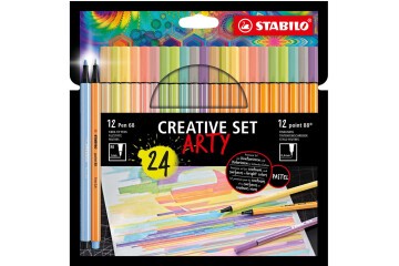 Stabilo Arty Kreatif Set 24 Lü Pen+Point