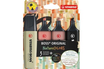Stabilo Fosforlu Kalem Boss Naturecolors 4 LÜ S-Y-K-G 70/4-2-3