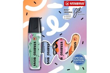 Stabilo Fosforlu Kalem Boss Orıgınal Pastel-By Ju Schnee 4 Lü 70/4-1-101-10