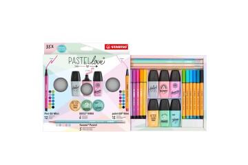 Stabilo Fosforlu Kalem Pastellove Mini Set 35 Li EO77/5-9