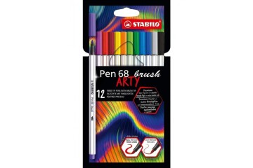 Stabilo Keçe Uçlu Boya Kalemi Pen 68 Brush Arty 12 Renk