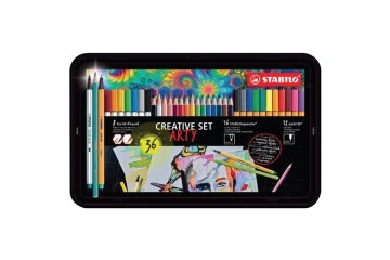 Stabilo Kreatif Set Arty 36 Lı Metal Kutu 87/3193
