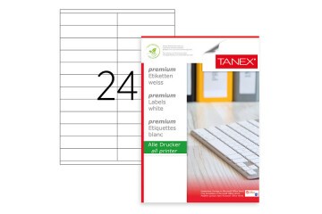 Tanex Laser Etiket 100 YP 105x23 Laser-Copy-Inkjet TW-2224