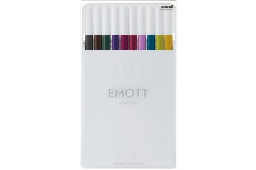 Uni-Ball Akrilik Uçlu Kalem Emott 0.4 MM Fine 10 Lu Sakin Renk