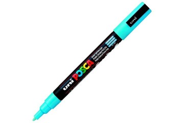 Uni-Ball Posca 0.9-1.3 Su Bazlı Poster Markörü A.Mavi PC-3M