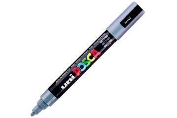 Uni-Ball Posca 1.8-2.5 Su Bazlı Poster Markörü Gri