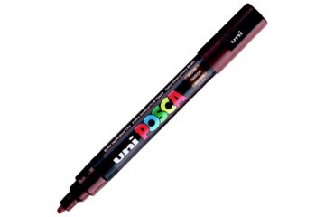 Uni-Ball Posca 1.8-2.5 Su Bazlı Poster Markörü Kahverengi PC-5M