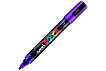 Uni-Ball Posca 1.8-2.5 Su Bazlı Poster Markörü Mor PC-5M