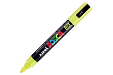 Uni-Ball Posca 1.8-2.5 Su Bazlı Poster Markörü Sarı PC-5M
