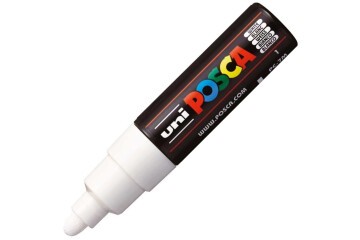 Uni-Ball Posca 4.5-5.5 Su Bazli Poster Markörü Beyaz PC-7M