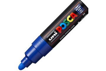 Uni-Ball Posca 4.5-5.5 Su Bazlı Poster Markörü Mavi PC-7M